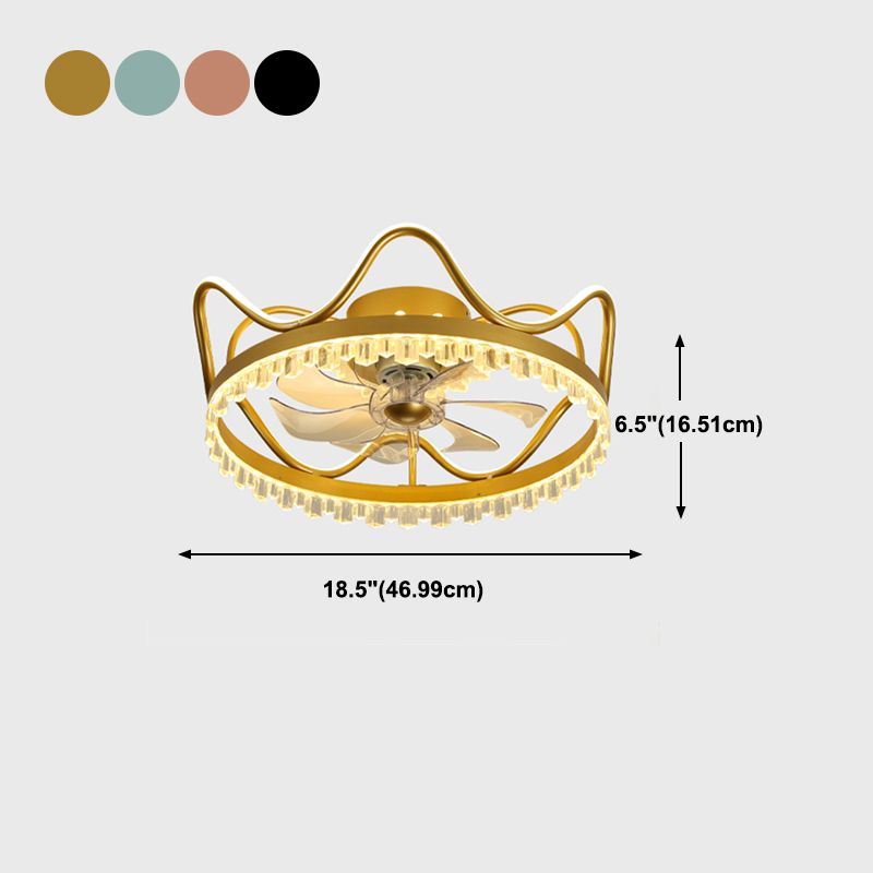 Metal Round Ceiling Pendant Modern Style 2 Lights LED Flush Light for Bedroom