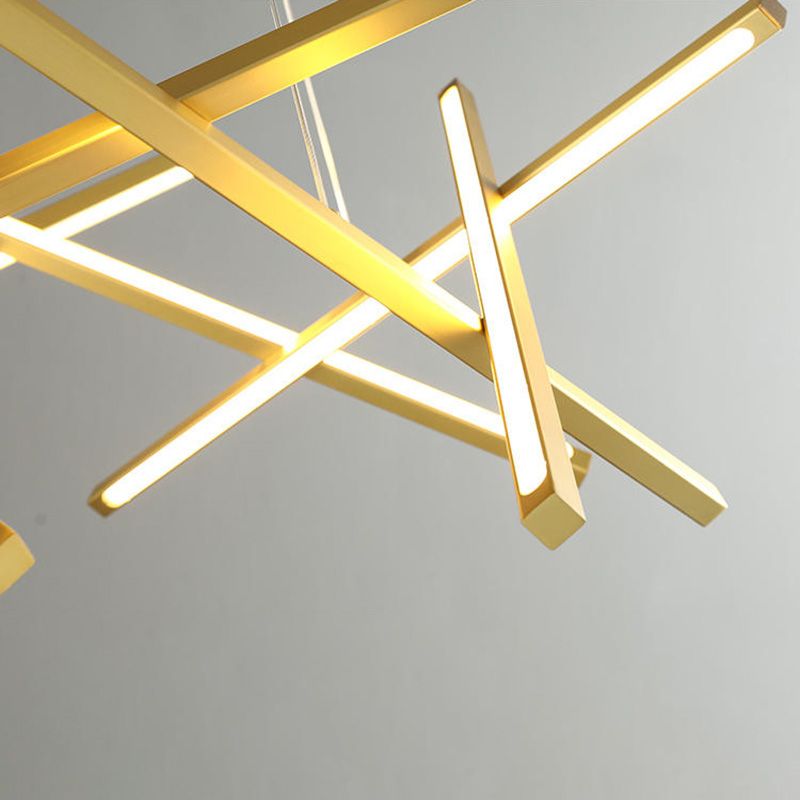 Estilo moderno colgante colgante colgante acrílico lámparas de luz para sala de estar dormitorio