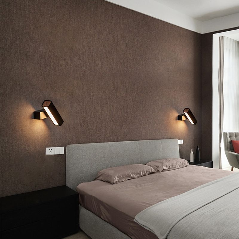 Contemporary Simple Metal Wall Sconce 1 Light Rectangular Wall Light for Living Room