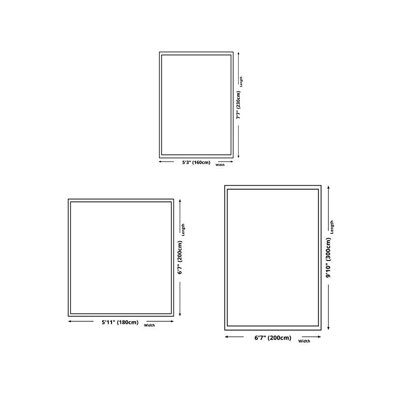 Green Line Carpet Polyester Modern Carpet Stain Resistant Carpet for Living Room