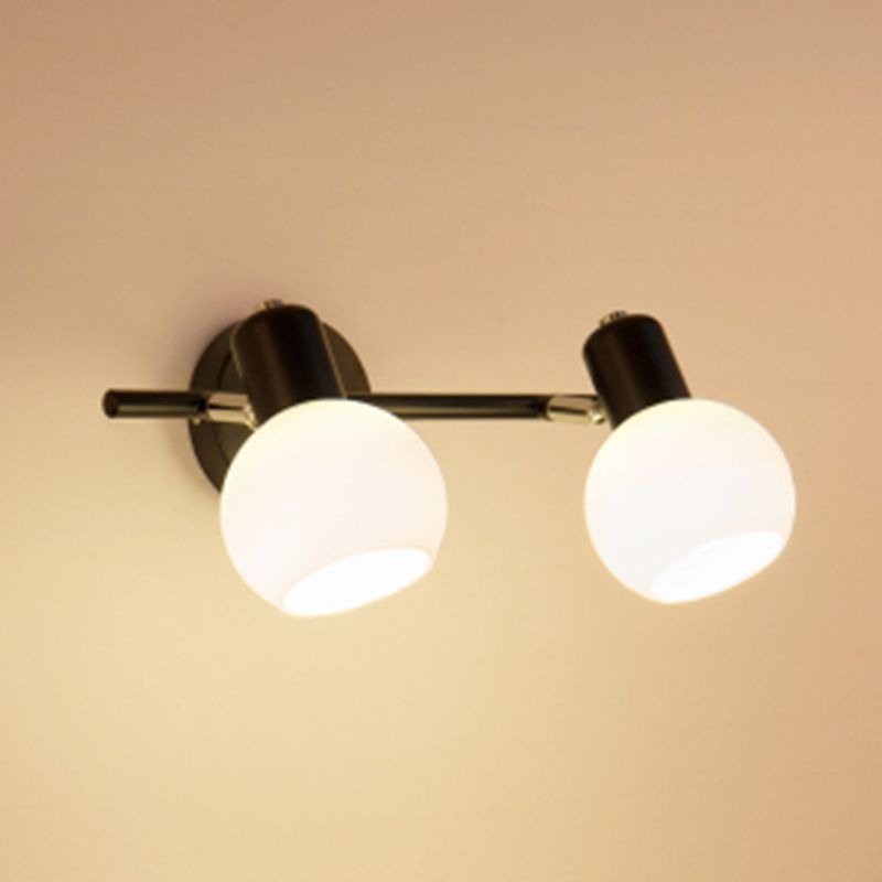 Luminaire d'éclairage en forme de balle Simplicité style luminaire mural métallique