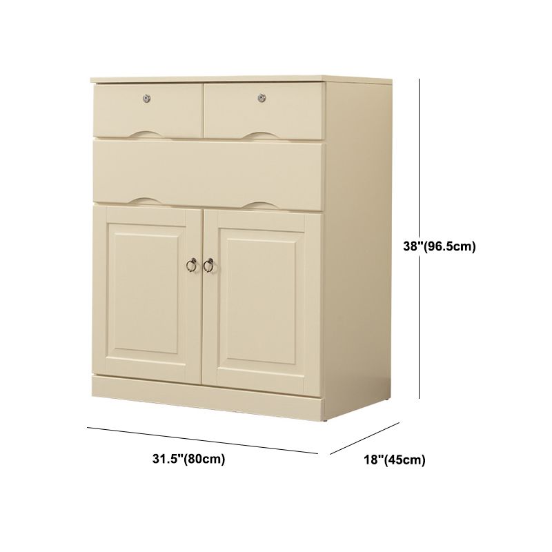 Contemporary Chest Wooden Horizontal Combo Dresser with Drawer