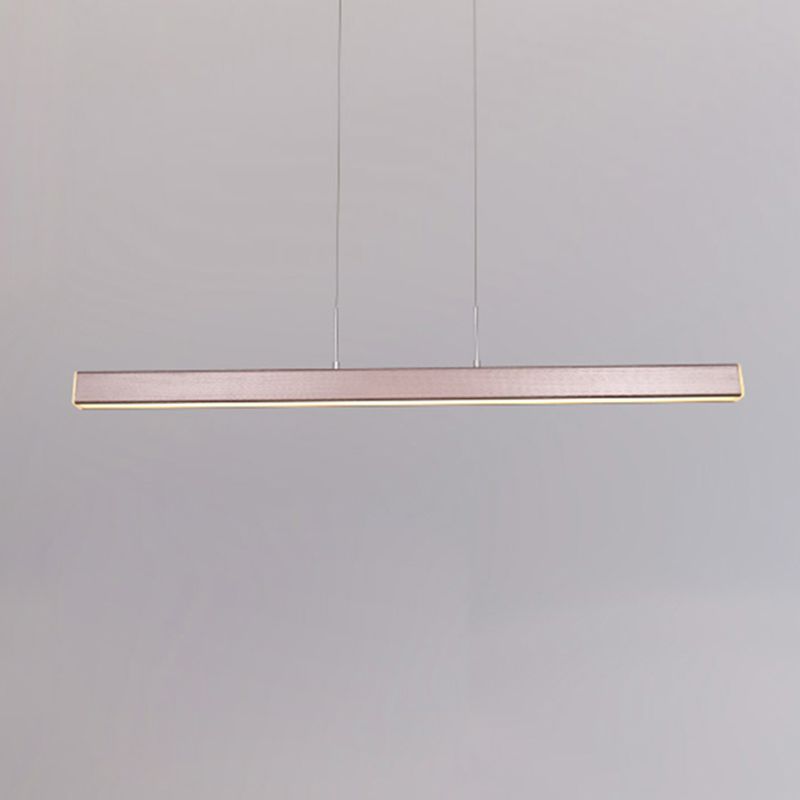 Linear LED Island Lighting in Contemporary Style Metal 1-Light Island Lighting