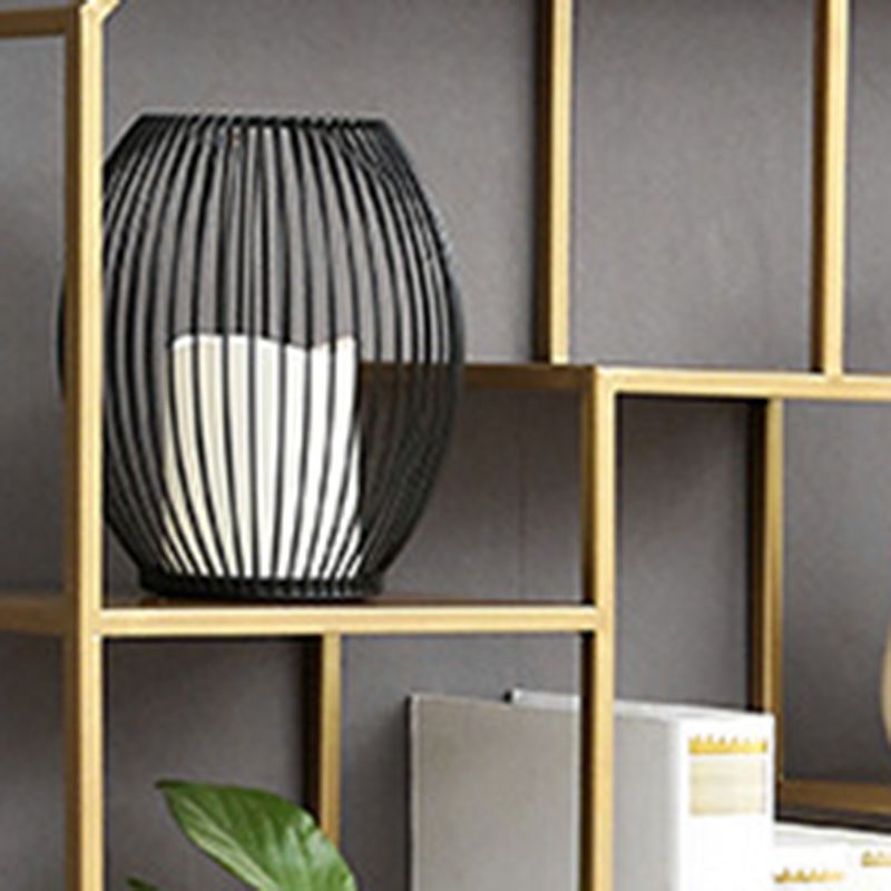 7.1" Wide Shelf Bookcase 5 Levels Metal Book Shelf Wall Mounted