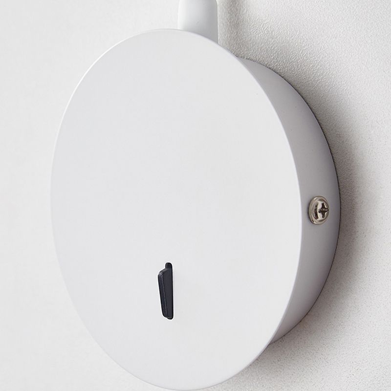 Luz de lámparas de columna vertebral de estilo contemporáneo 1 Metal 1 luces de lectura montadas en la pared ligera