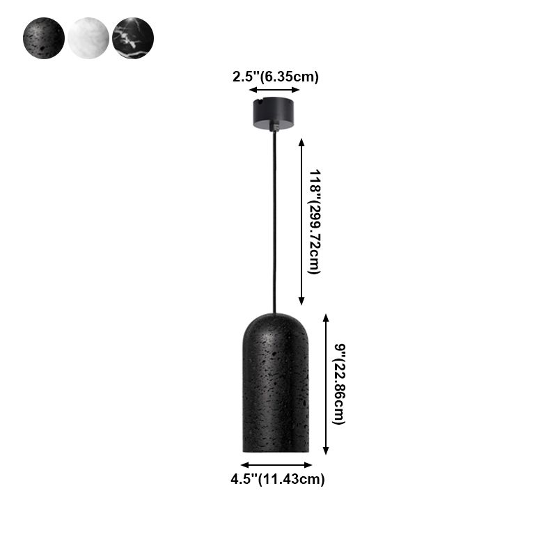 Cylindre léger en pierre de style moderne