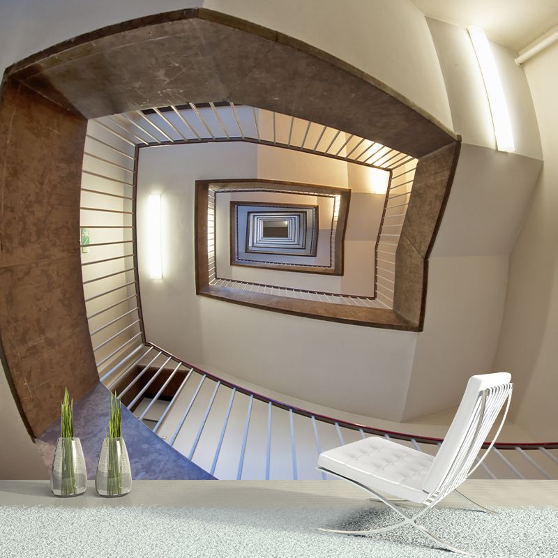 Space Extension Removable Mural Wallpaper Stain-Resistant for Guest Room