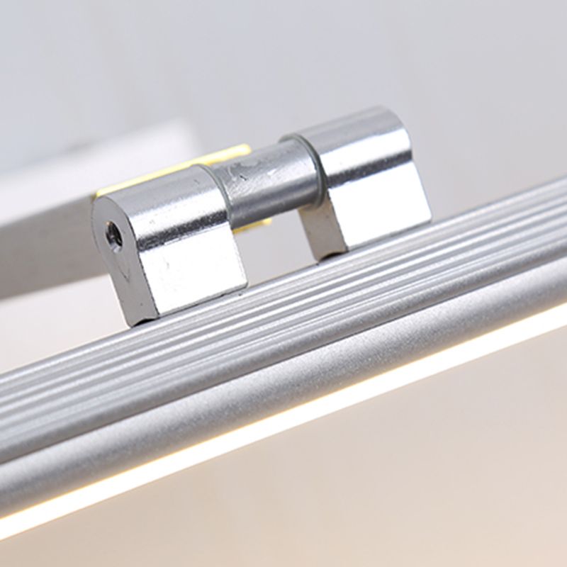 Aluminum Strip Mirror Light Modern Minimalist 1 Light Wall Sconce for Bathroom