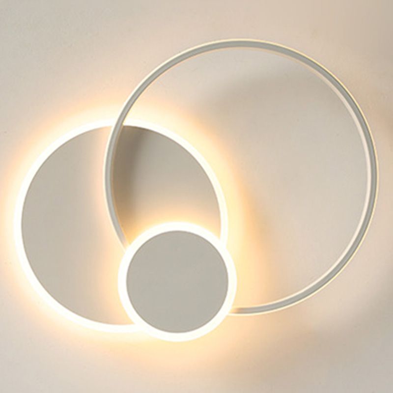 Slip Room 3 - Tier Metal Frame Flush Mount Lighting Modern Tetto Fissaggio