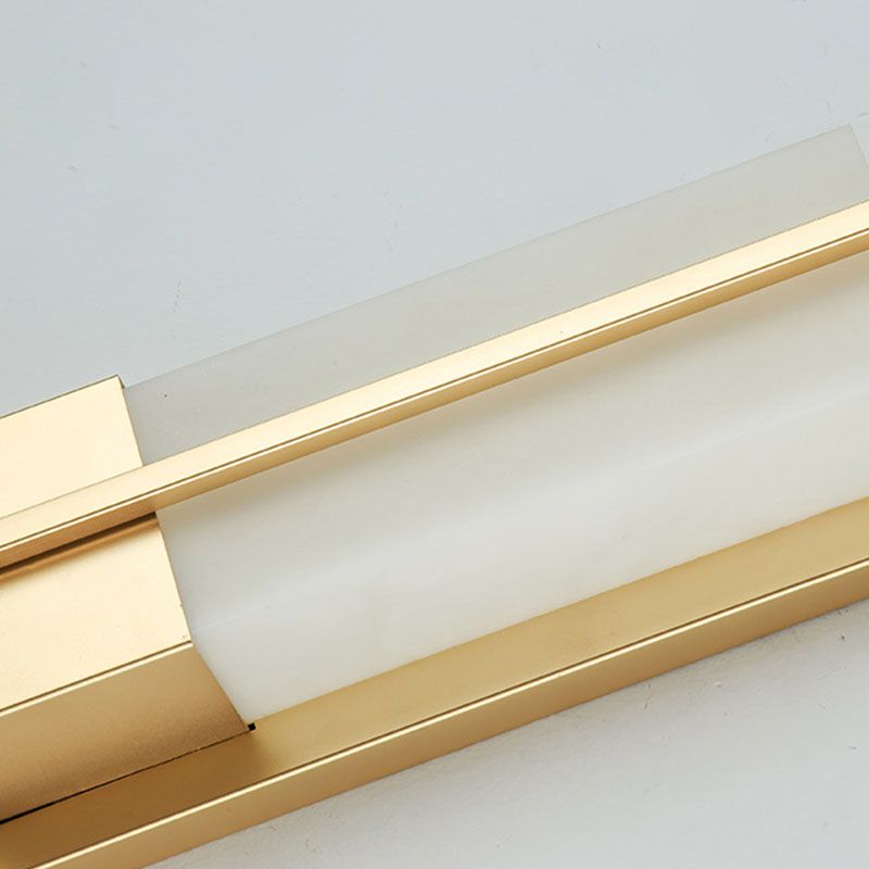 Moderner Marmorrechteck-Wandleuchte 1-Licht-Leuchtenlicht für Wohnzimmer