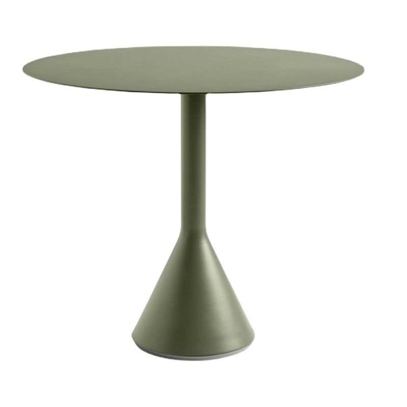 Iron Courtyard Table Set Circular with Armchair, 29.1-inch High