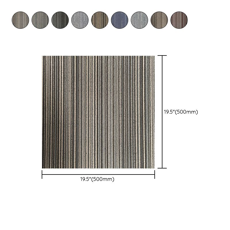 Carpet Tile Non-Skid Fade Resistant Geometry Self Peel and Stick Carpet Tiles Living Room