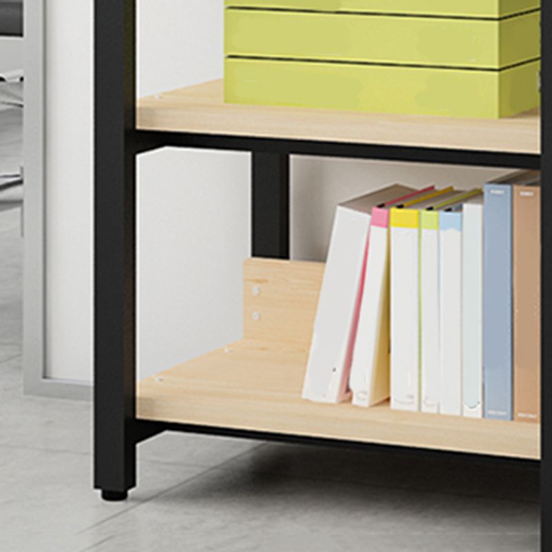 Scandinavian Open Back Bookcase with Shelves for Home Office
