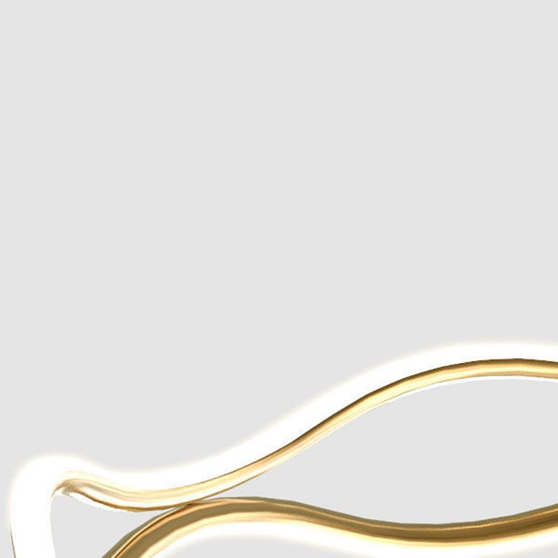 Unique Shape Chandelier Lamp Modern 2 Lights LED Hanging Light for Bedroom