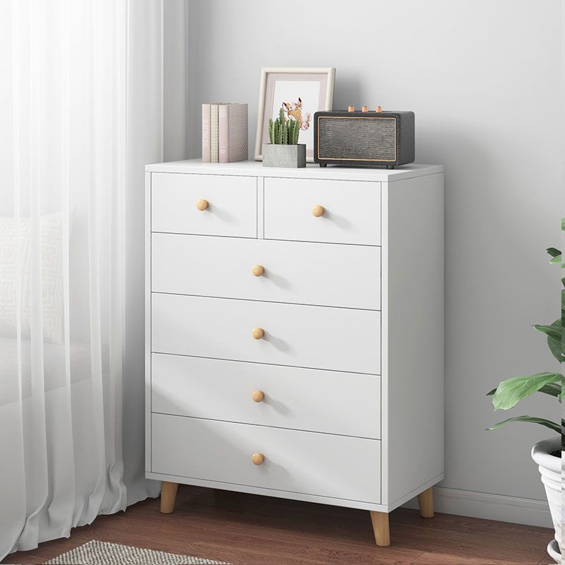 Contemporary Bedroom Chest Wooden Storage Chest with Drawers