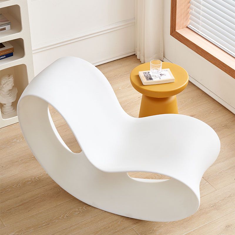 Contemporary Rocking Chair Acrylic Solid Color Indoor Rocking Chair without Armrest