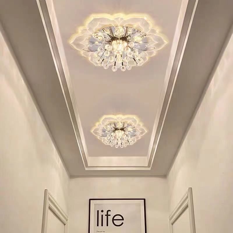 Fleur d'ébullition moderne Plafond des ébouillants Crystal Ceiling Lights