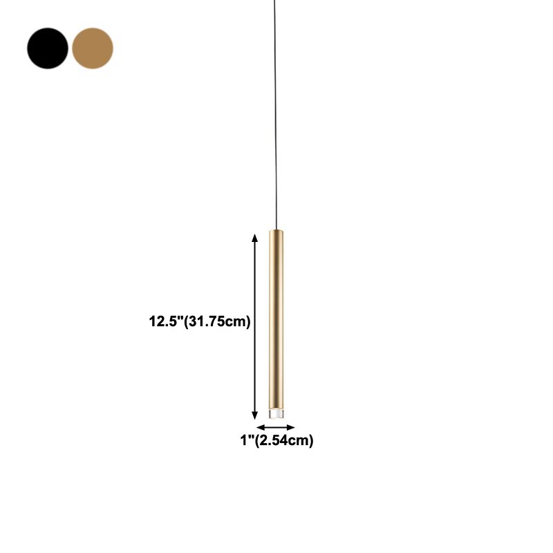 Metal Linear Hanging Lights Modern Style 1 Light Hanging Mount Fixture pour le chevet