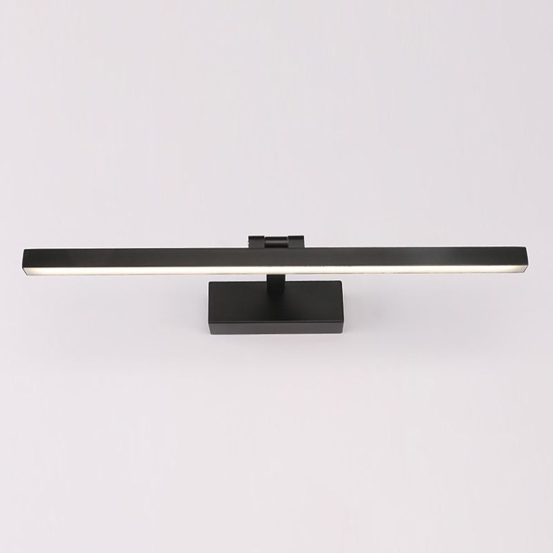 Minimalist Straight Mirror Lighting Metal LED Bathroom Sconce Light Fixture
