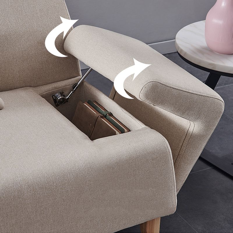 avec linge de rangement salon encastré bras beige contemporain.