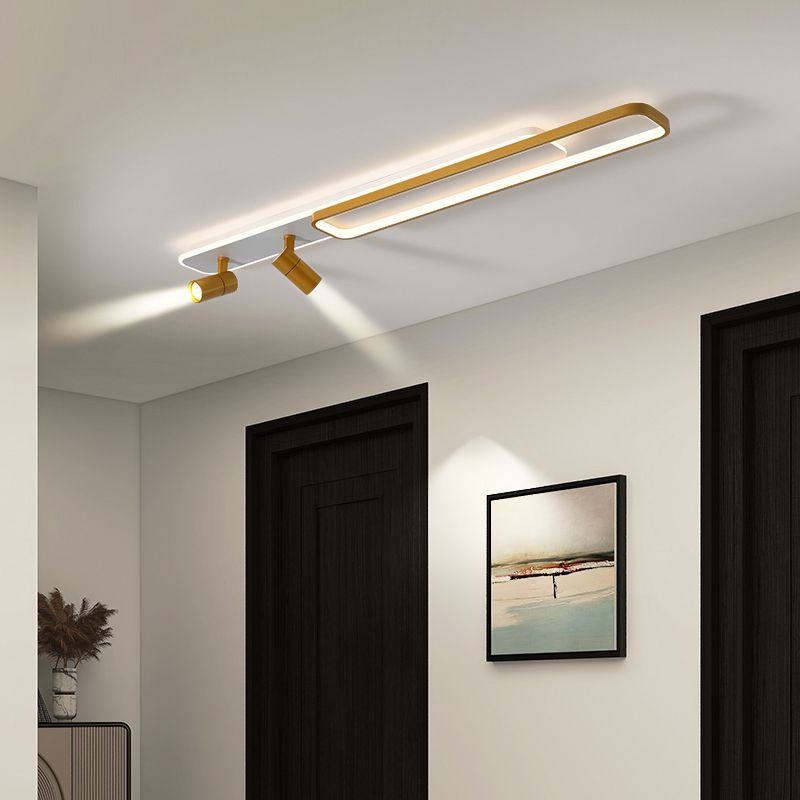 Modern Minimalist Style Linear LED Flush Mount Spotlight Acrylic Flush Ceiling Light