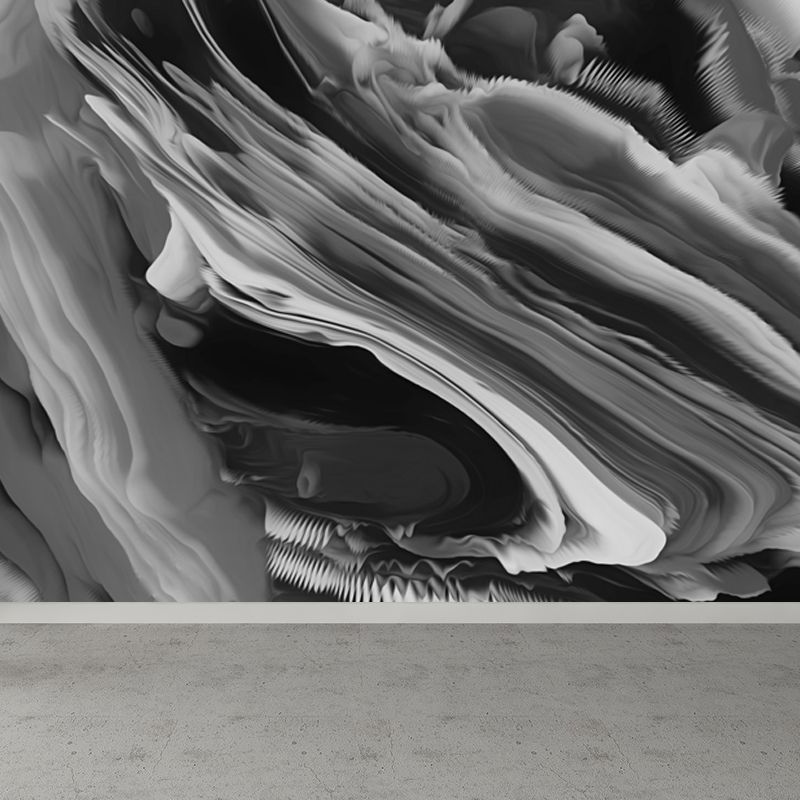 3D Cloud Abstract Pattern Mural Modern Water-Proof Living Room Wall Decor, Custom Size