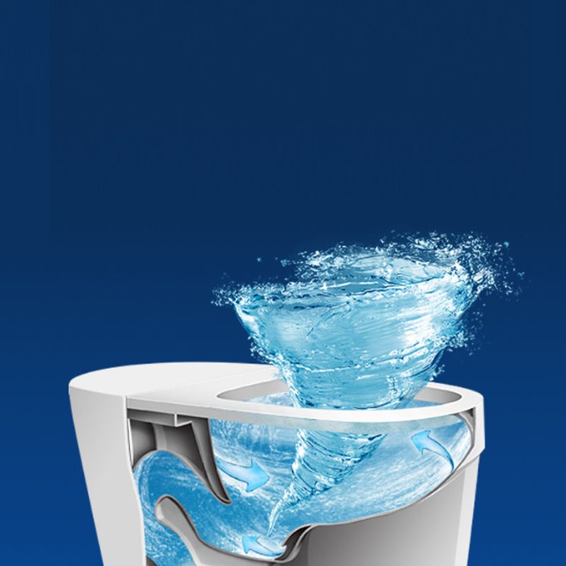 Contemporary Siphon Jet Flush Toilet One Piece Toilet Bowl for Bathroom