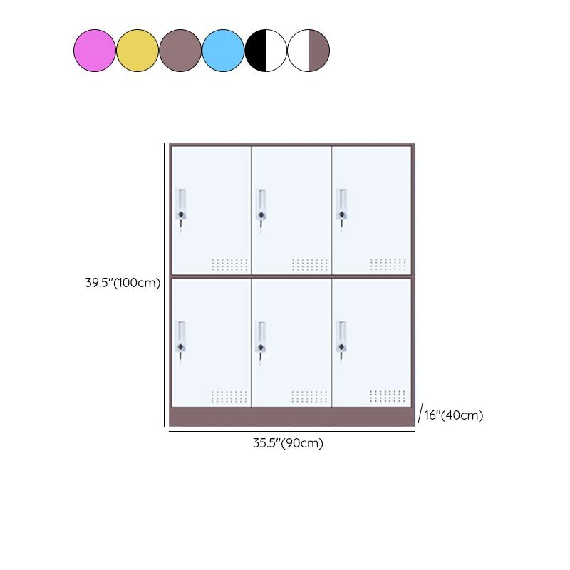 Modern Non-Hanging Armoire with Hinged Doors Matte Finish Storage Cabinet