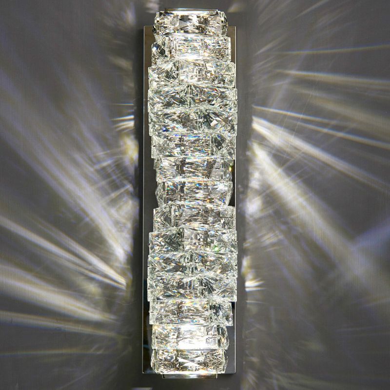 Rechteck klar K9 Kristallleuchte Licht moderner Stil 1-Licht-Wandbeleuchtungsideen