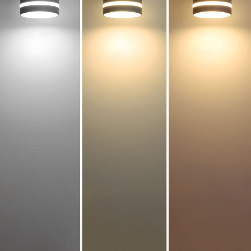 Cylindre couloir Downlight acrylique Macaron LED encastré luminaire