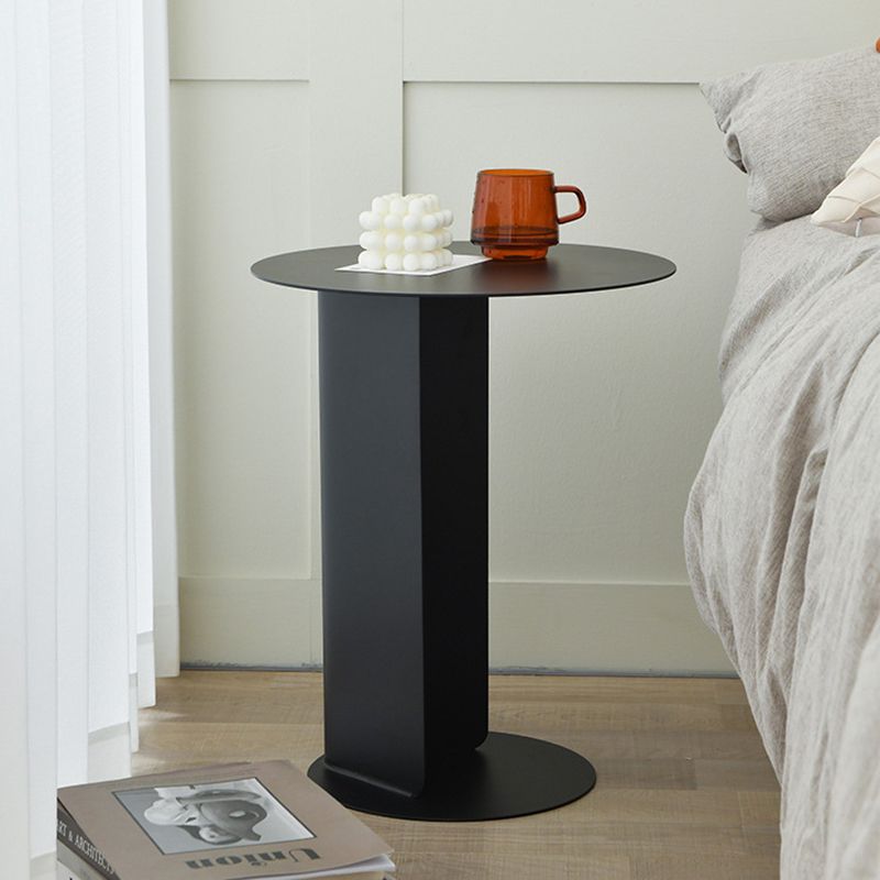 Mid-century Modern Round Side Table 19.68-inch Pedestal End Table