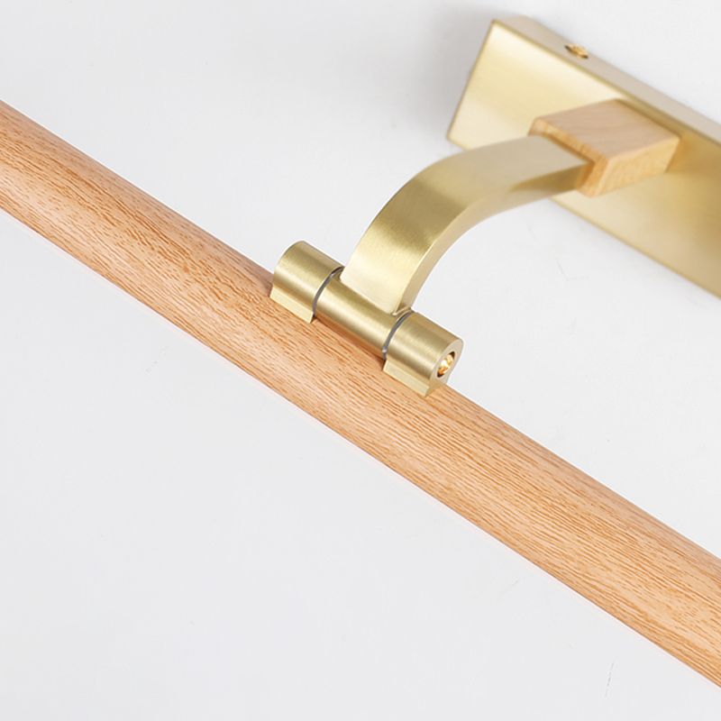 Horizontale Metallwandbeleuchtung Moderne LED -Holzwandhalterung Leuchte Leuchte Leuchte