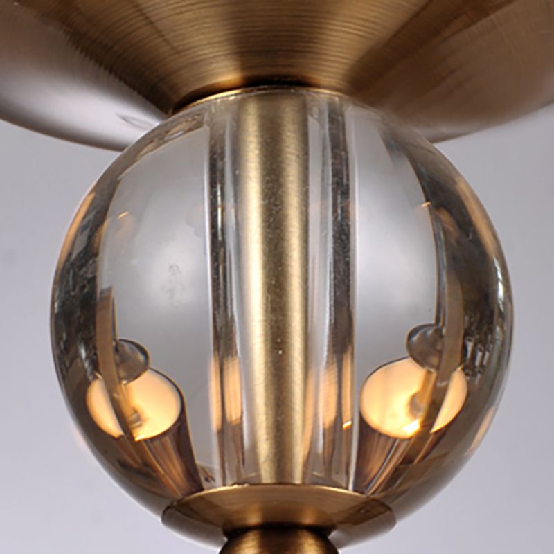 Lustre en laiton américain multi-lights suspendus suspendus avec une teinte en tissu