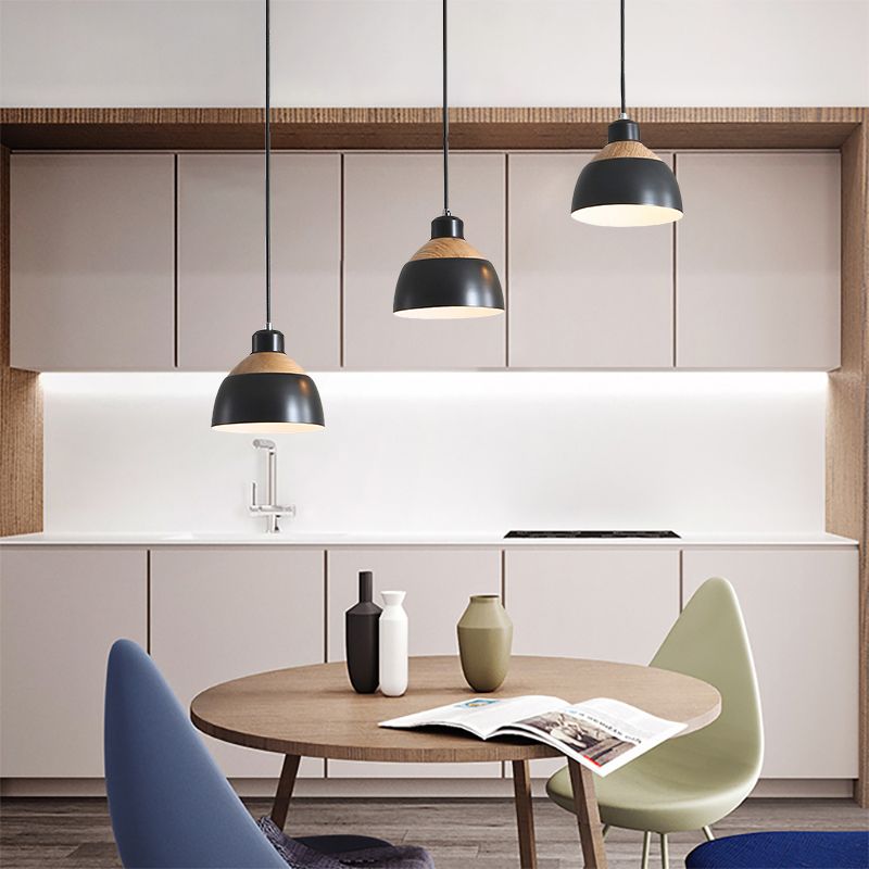 Metall gewölbter Suspension Licht Treffenraum 3 Lichter Makkaron Einfaches hängendes Licht