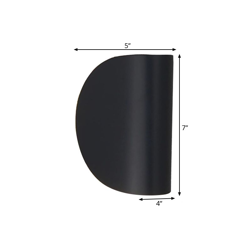 Éclairage d'écran mural plié Simplicité Métal 1 Éclairage mural noir / gris / gris / argent pour chambre à coucher