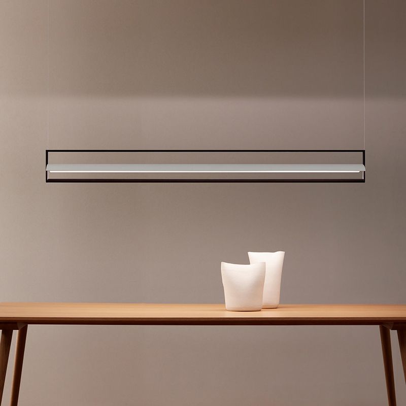 Estilo moderno lineal lámpara de lámpara de metal 1- iluminación colgante de luz