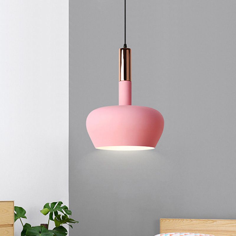 Weinglas Metallhänge angehender Licht Modernismus 1 Hellblau/Rosa/Gelb Suspension Anhänger