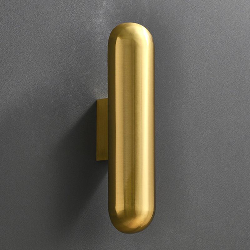 Capsula wall light sconce in stile contemporaneo a led lampada montata a parete in metallo