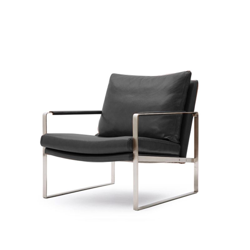 Faux Leather Arm Chair 28.74" L x 31.88" W x 29.13" H Accent Armchair for Living Room