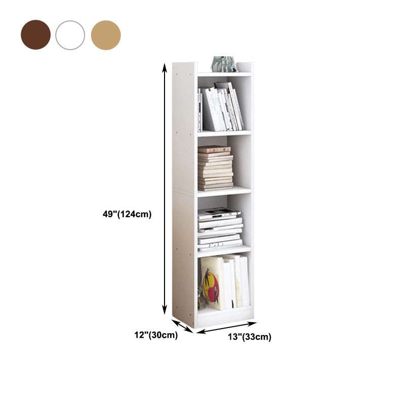 Closed Wooden Bookshelf Modern Minimalist Home Corner Bookcase