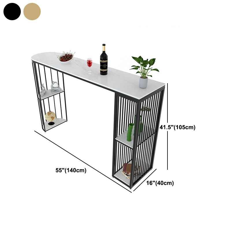 Glam Pub Table Specialty Bar Height Double Pedestal Bar Table