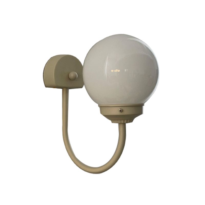 Global Sconce Light Fixture Contemporary Style Glass White Wall Mount Light Fixture