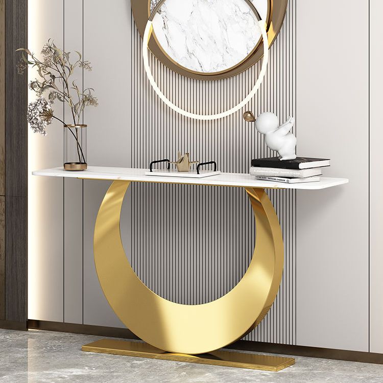 Contemporary Console Accent Table Antique Finish Rectangle Console Sofa Table