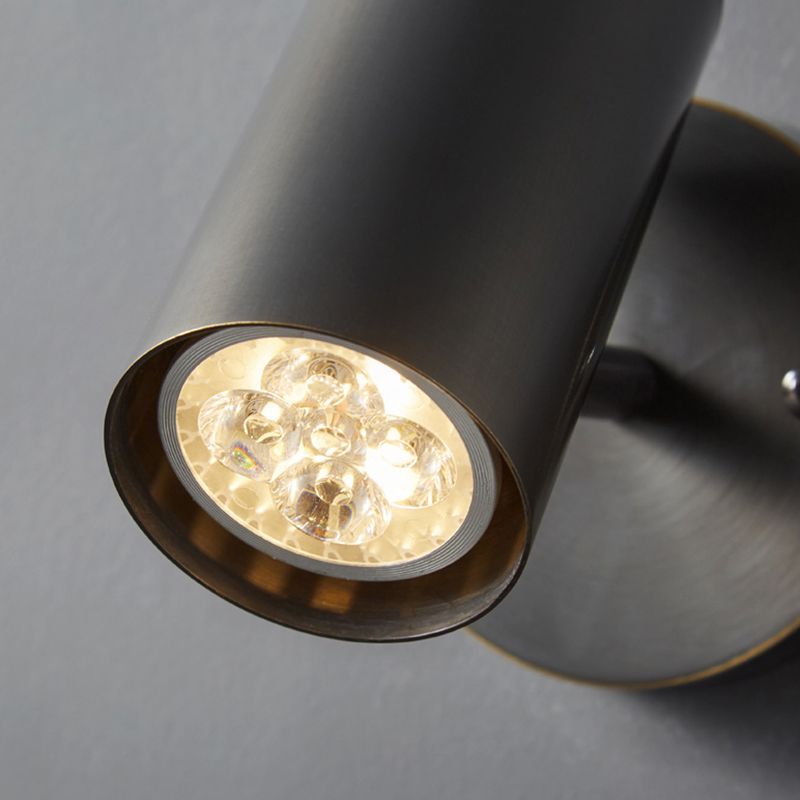 Modern Style Cylinder Wall Sconce Metal 1 Light Sconces for Bedroom