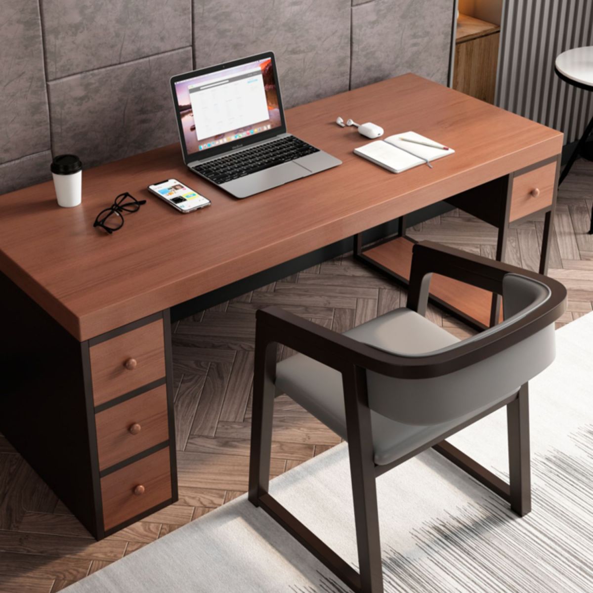 Modern Style Dining Chairs Solid Wood Side Chairs for Dining Room