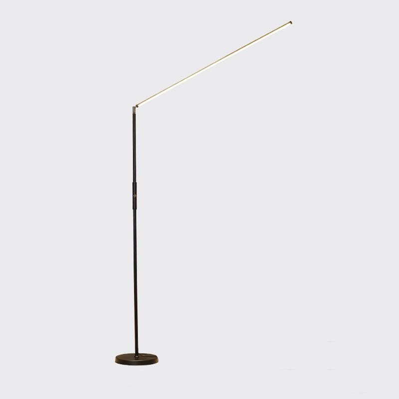 Metal Linear Shape Floor Light Modern Single Light Floor Light Fixtures