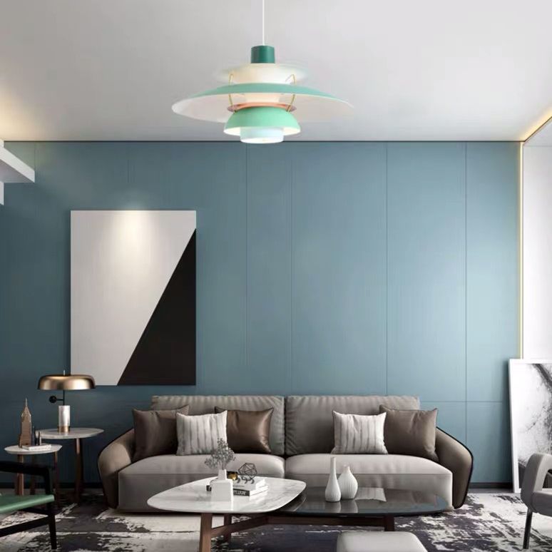 Aluminium nordique multi-couleurs en option en aluminium Light Light 1-Light Minimism Lighting Forwing For Restaurant Cafe Shop