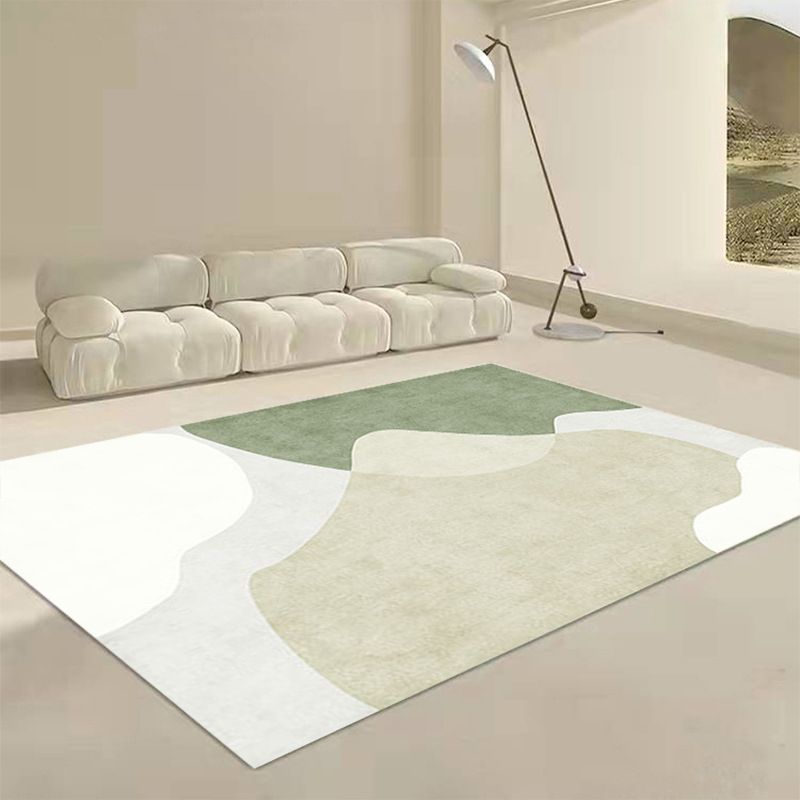 Nordic Area Rug Polyester Carpet Washable Indoor Rug for Bedroom Living Room
