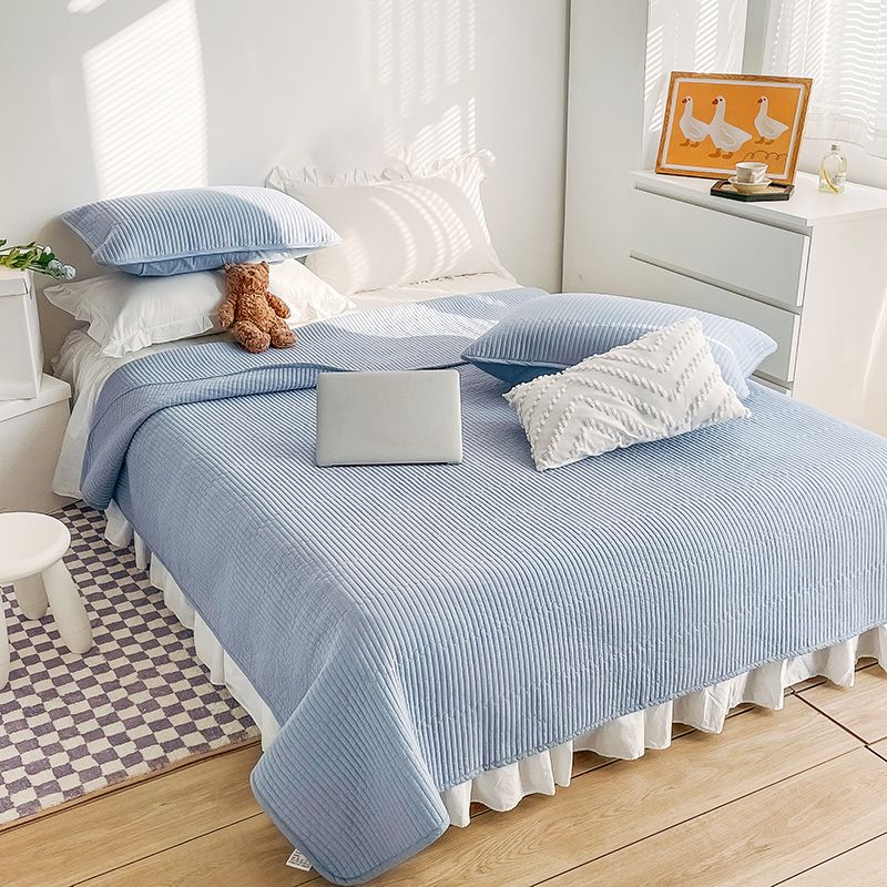 Cotton Bed Sheet Set Solid Color Basic Fitted Sheet for Bedroom