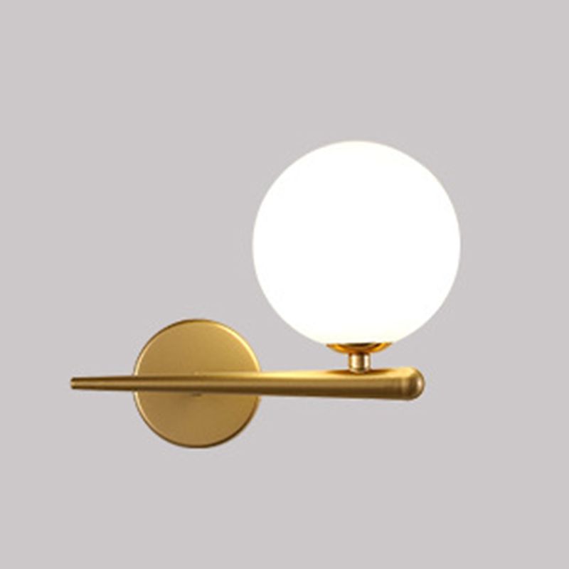 Modern Minimalist Style Global Wall Lighting Fixtures 1 Light Sconce with Glass Shade
